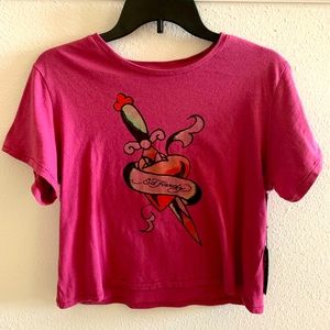Ed Hardy Crop Top Shirt
